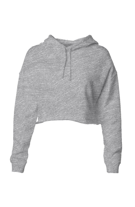 Black Money Grey Lightweight Crop Hoodie