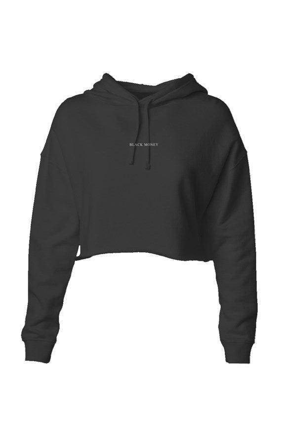 Lightweight Crop Hoodie Black Classic 